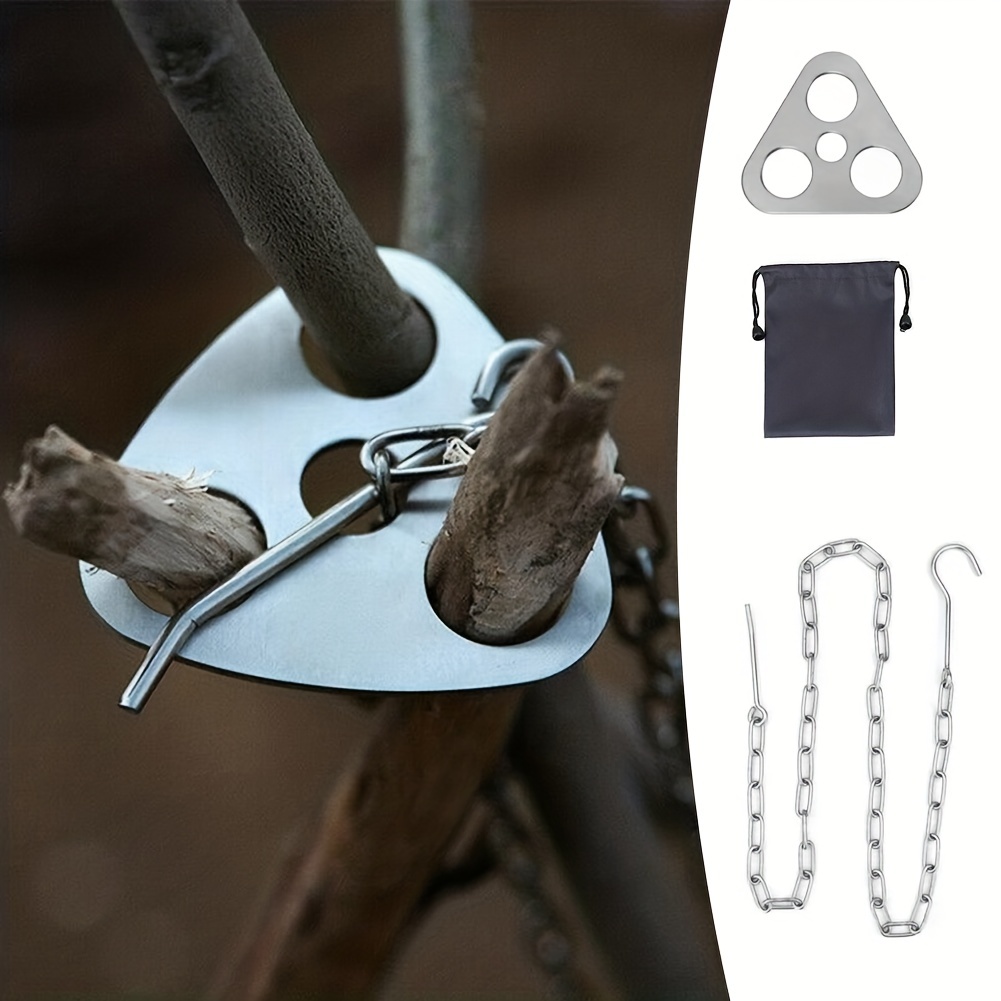 Camping Hanging Cooking Pot - 휴대용 분리형 야외 바베큐 삼각대 교수형
