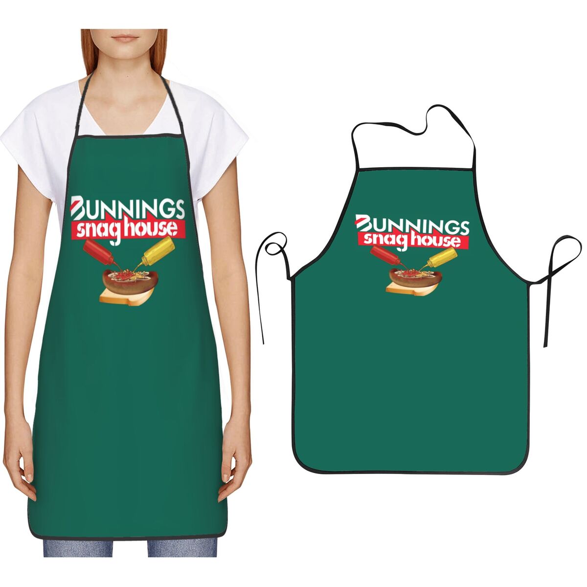 Camping Cooking Apron - 번닝스 스내그하우스 앞치마 요리사 요리 베이킹