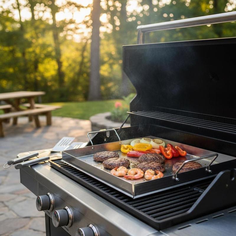 Camping Cooking Kitchen - 범용 플랫탑 그리들 18x16인치 캠핑, 테일게이팅