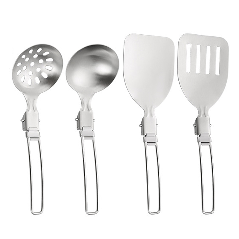 Camping Cooking Trangia - 4PCS 야외 접이식 주방기구 세트 캠핑