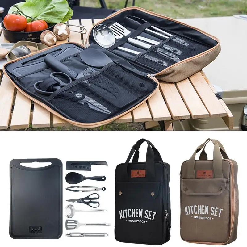Camping Cooking Cylinder - 8종 캠핑 주방용품 세트 휴대용 야외