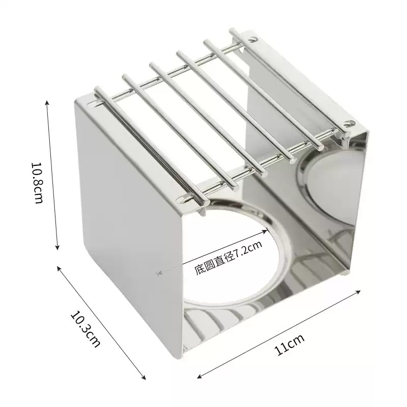 Camping Cooking Cylinder - 스테인리스 스틸 사각 커피 스토브 스탠드,