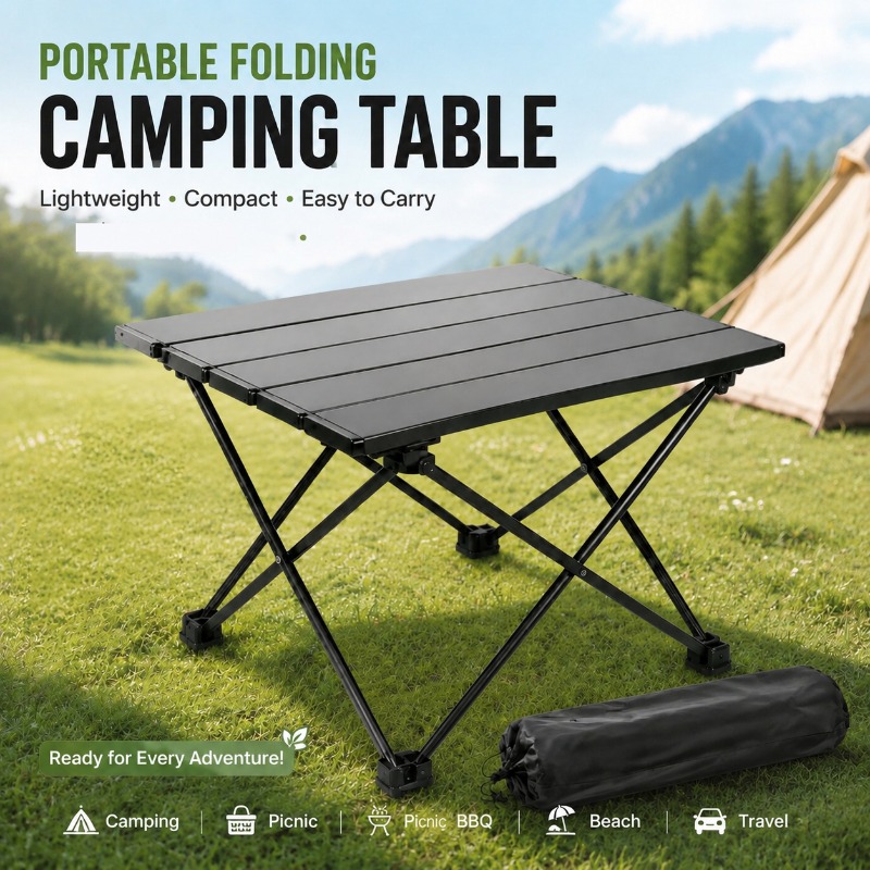 Camping Cooking Kitchen - 경량 휴대용 접이식 캠핑 테이블 접이식