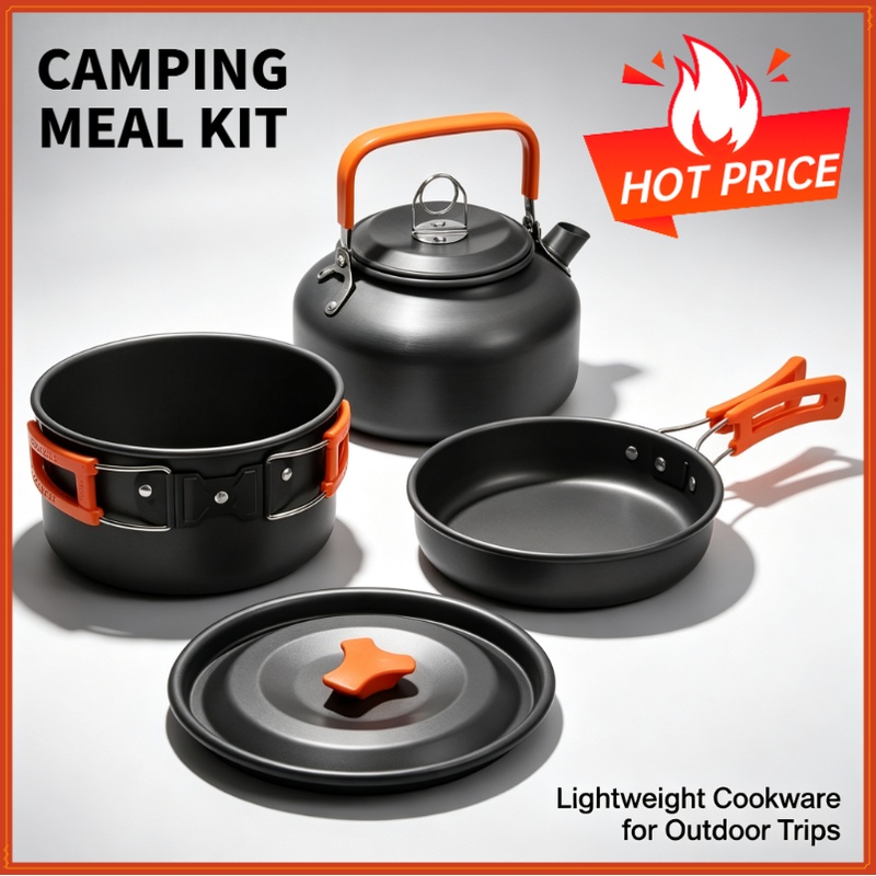 Camping Cooking Rice - 캠핑 요리 세트 캠핑 조리기구 여행용