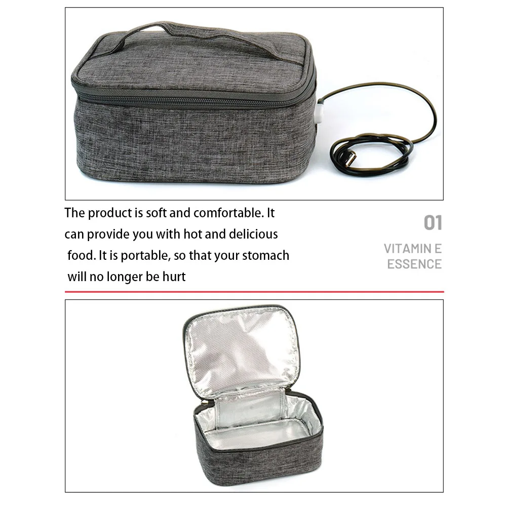 USB 전기 난방 절연 도시락 가방, 미니 도시락 상자 - Camping Cooking Accessories 리뷰 및 가격