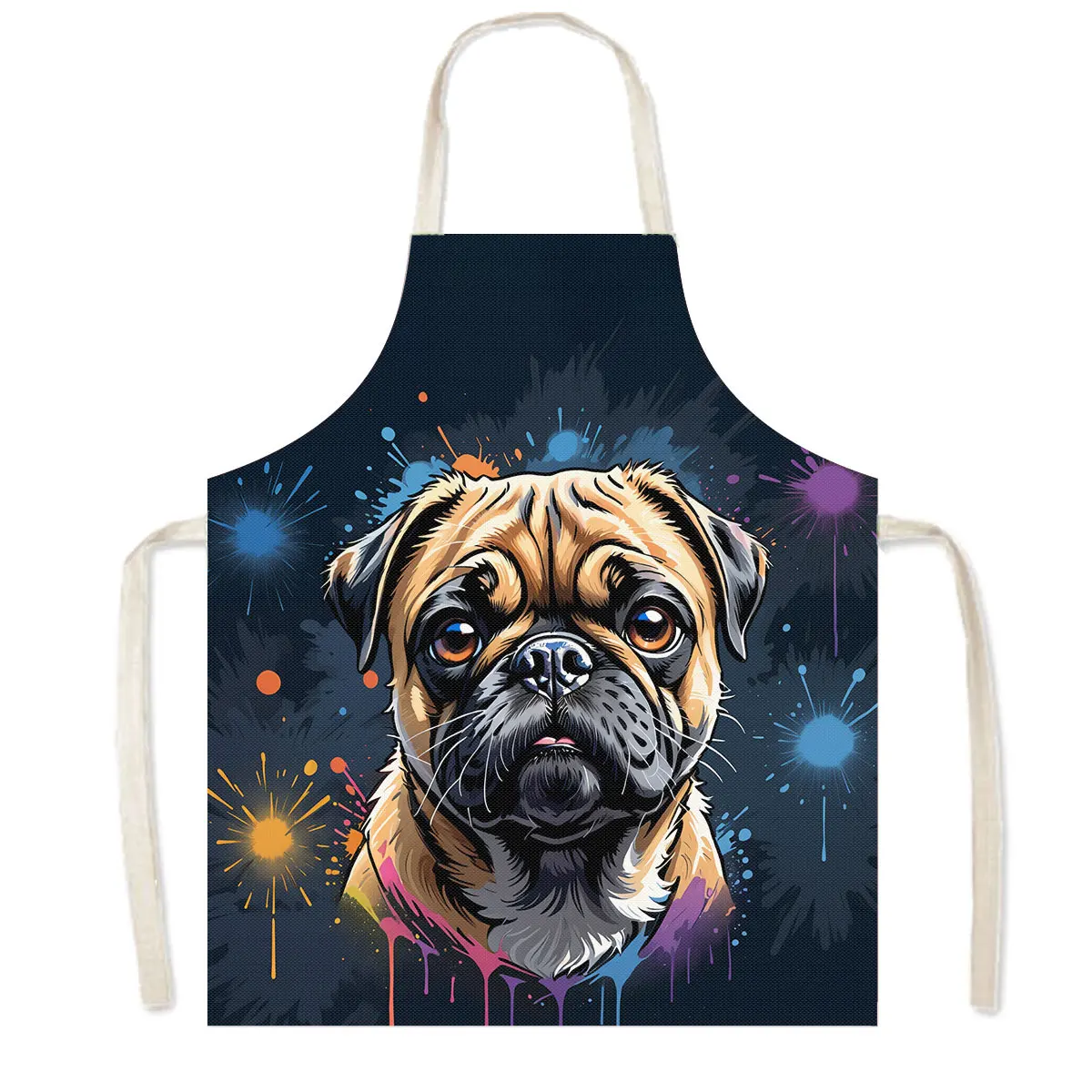 다채로운 색상의 강아지 초상화 주방 앞치마 - 재미있는 - Camping Cooking Apron 리뷰 및 가격