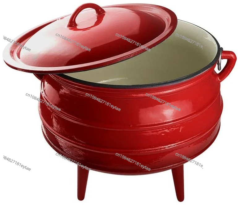 새로운 재고 에나멜 코팅 무쇠 냄비 야외 캠핑 및 가정 - Camping Cooking Cast Iron 리뷰 및 가격