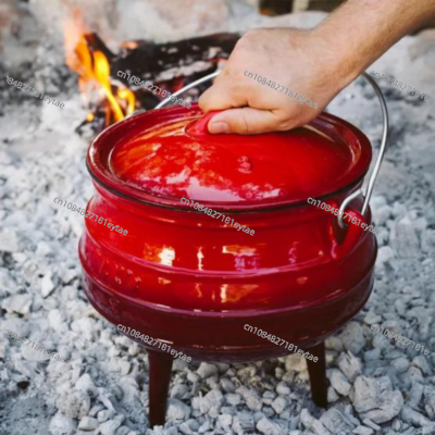 새로운 재고 에나멜 코팅 무쇠 냄비 야외 캠핑 및 가정 - Camping Cooking Cast Iron 리뷰 및 가격