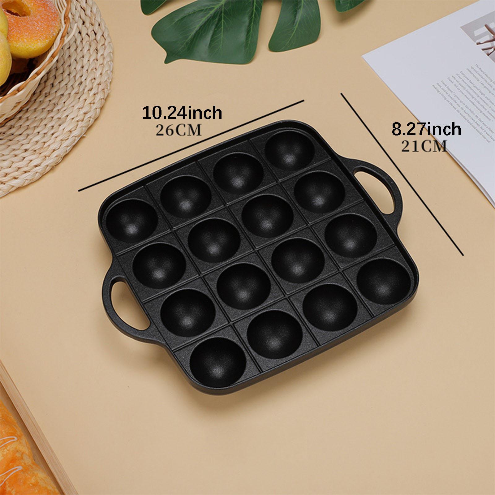 타코야키 그릴 팬 16 캐비티 조리기구 논스틱 다목적  - Camping Cooking Cast Iron 리뷰 및 가격