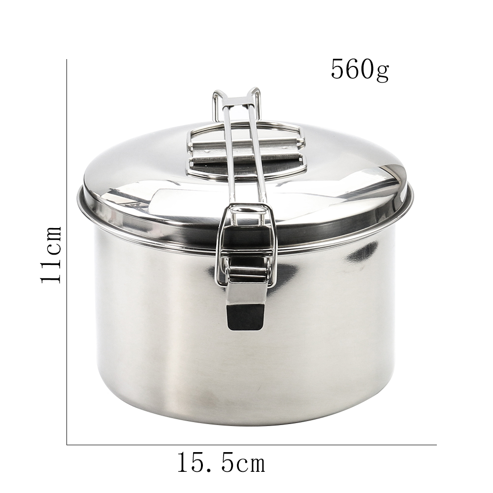 스테인리스 스틸 캠핑용 뚜껑 달린 냄비 휴대용 야외 조 - Camping Hanging Cooking Pot 리뷰 및 가격