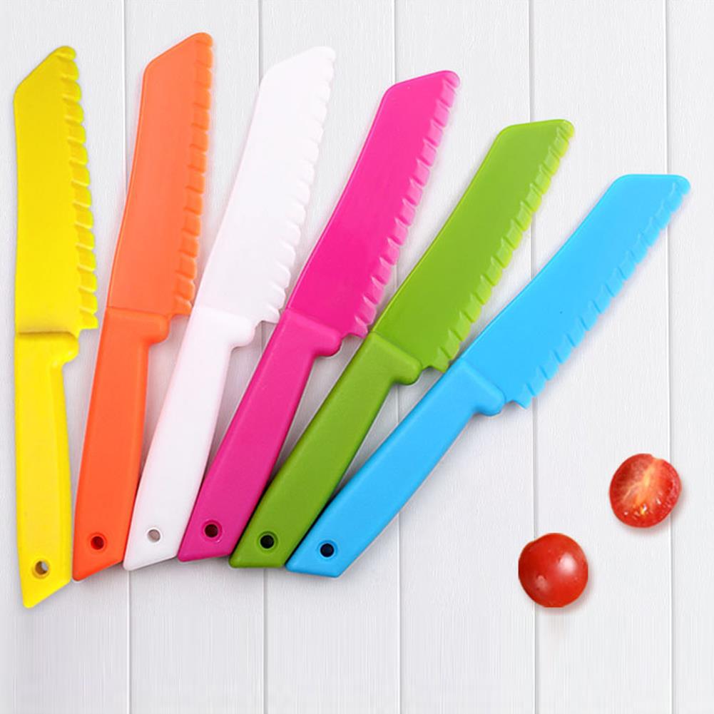 어린이를위한 1pc 플라스틱 주방 도구 도마 칼 어린이 - Camping Cooking Kitchen 리뷰 및 가격