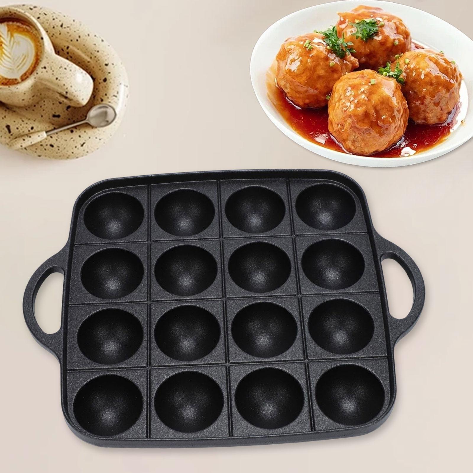 타코야키 그릴 팬 16 캐비티 청소가 용이함 다목적 요 - Camping Cooking Cast Iron 리뷰 및 가격
