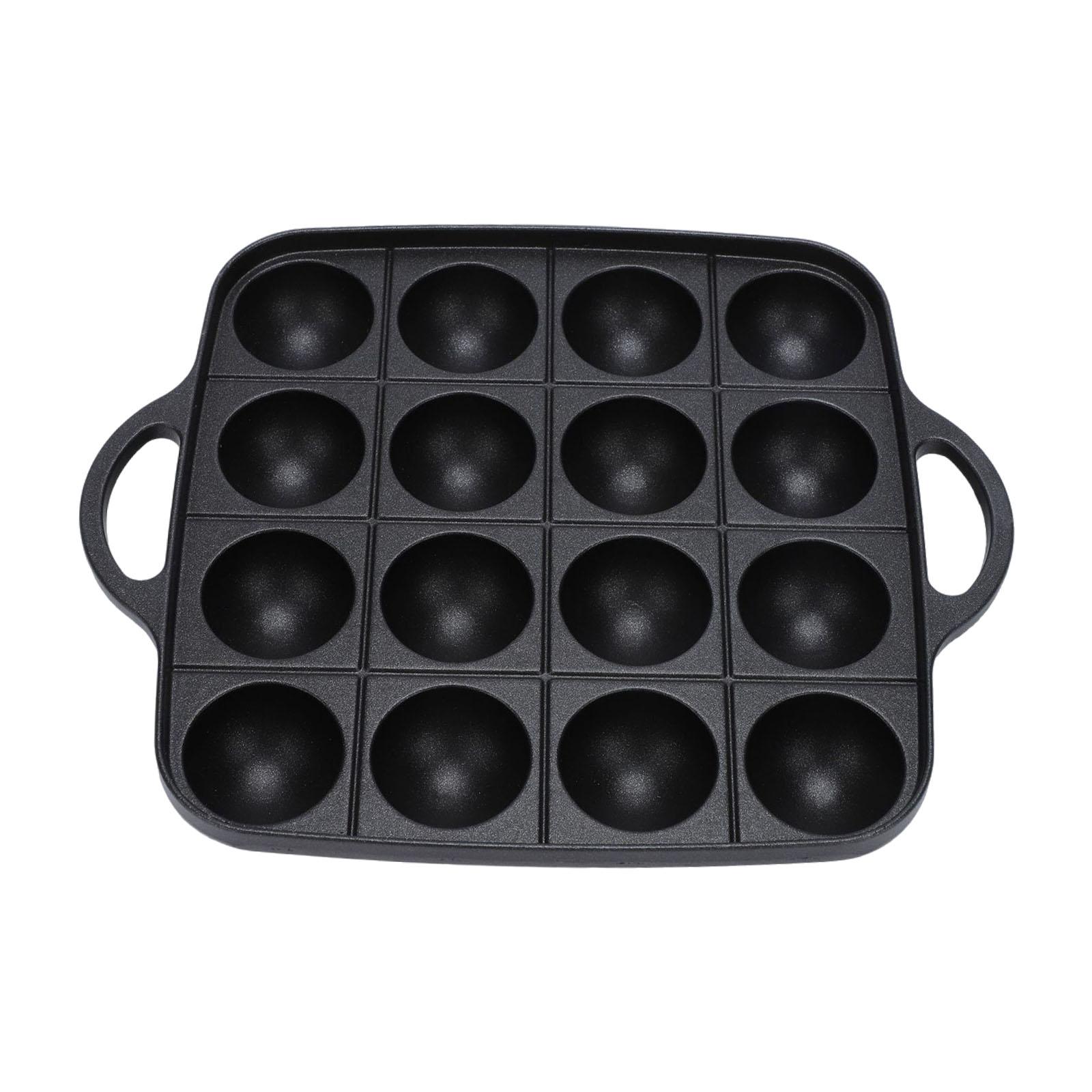 타코야키 그릴 팬 16 캐비티 청소가 용이함 다목적 요 - Camping Cooking Cast Iron 리뷰 및 가격