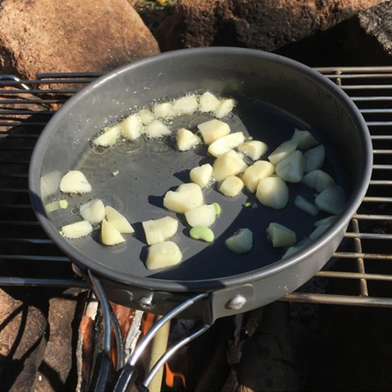 보관 가방이 달린 휴대용 프라이팬, 들러붙지 않는 프라 - Camping Cooking Wok 리뷰 및 가격