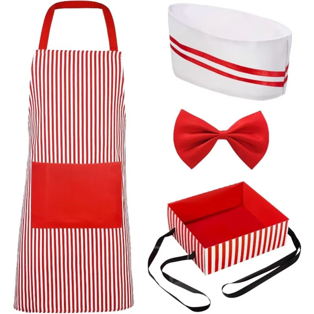 카니발 서커스 웨이터 코스프레 앞치마 모자 포함 빨간색 - Camping Cooking Apron 리뷰 및 가격