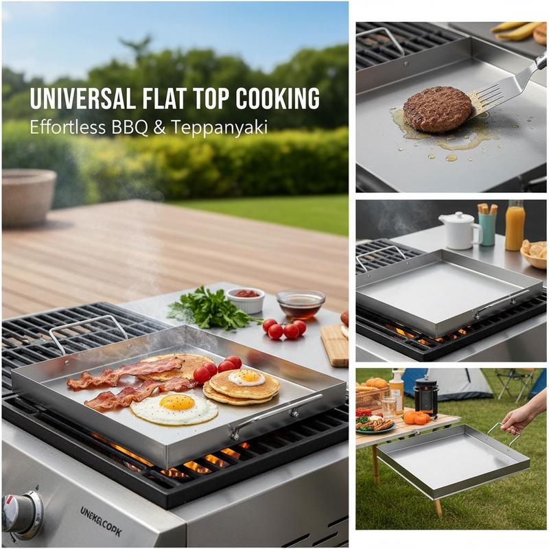 범용 플랫탑 그리들 18x16인치 캠핑, 테일게이팅 파 - Camping Cooking Kitchen 리뷰 및 가격