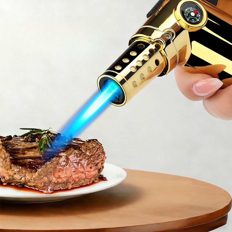 재충전 가능한 부탄 토치 라이터 (나침반 포함, 방풍  - Camping Cooking Torch 리뷰 및 가격