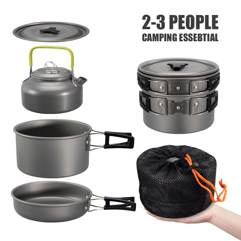 WESTTUNE 캠핑 조리기구 키트 알루미늄 야외 휴대 - Camping Cooking Rice 리뷰 및 가격