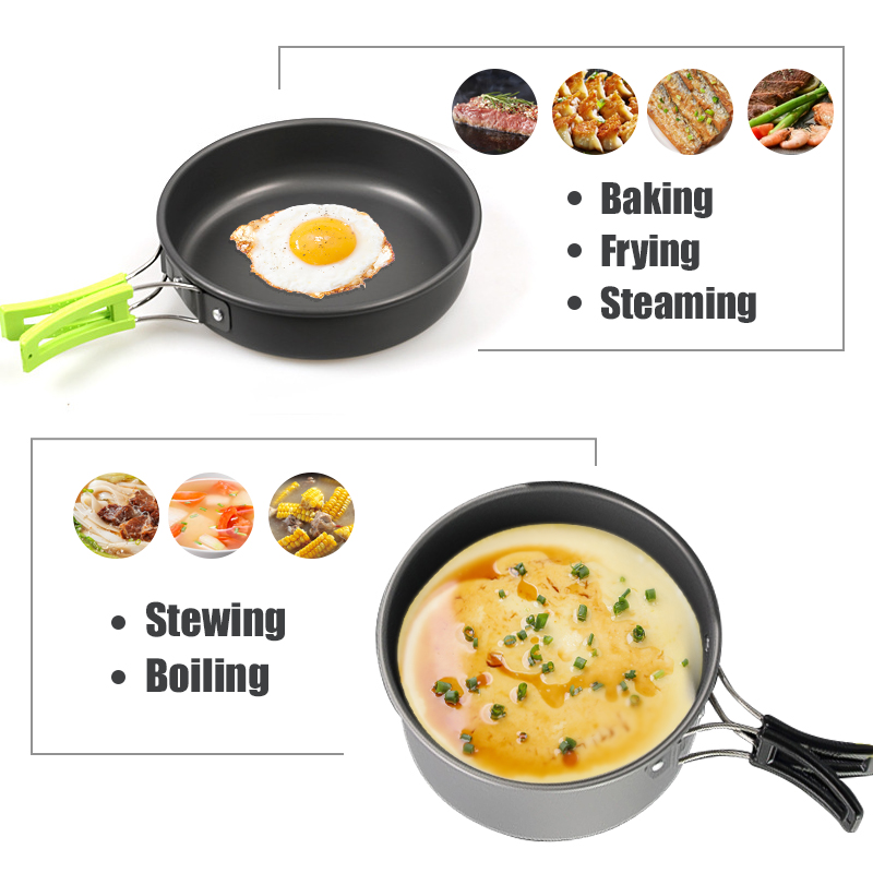 WESTTUNE 캠핑 조리기구 키트 알루미늄 야외 휴대 - Camping Cooking Rice 리뷰 및 가격