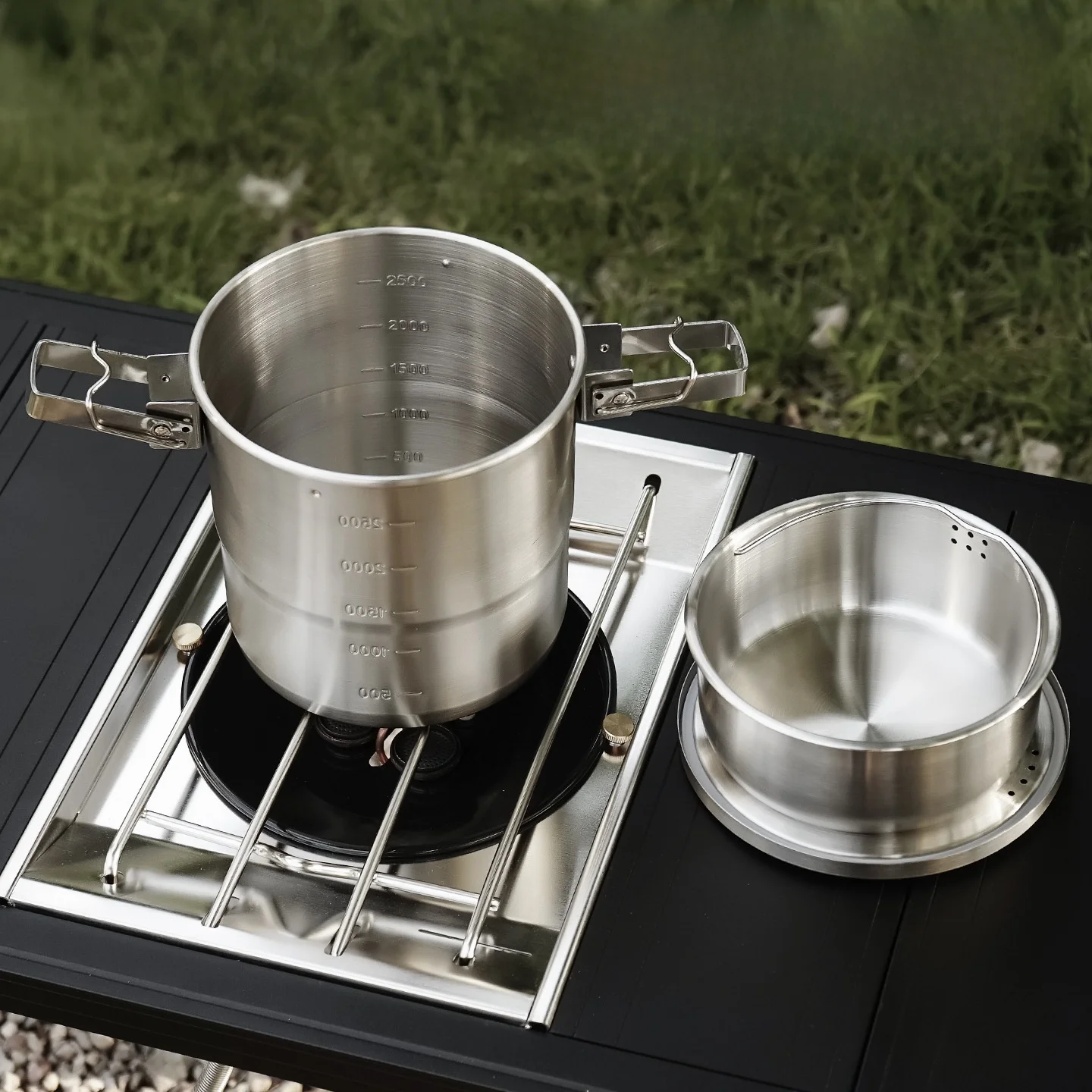 야외 캠핑 304 스테인리스 스틸 휴대용 풀세트 조리기 - Camping Hanging Cooking Pot 리뷰 및 가격