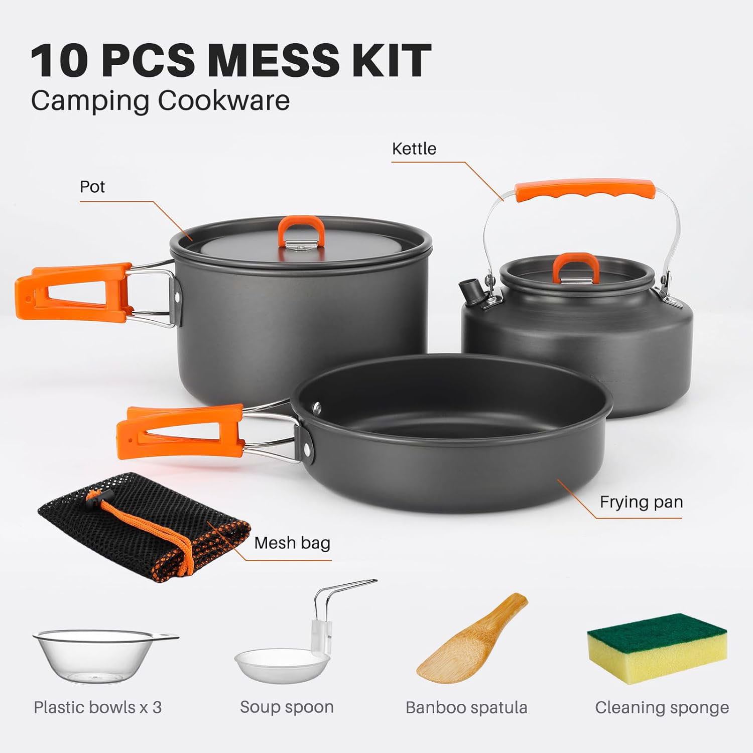 캠핑용 조리기구 캠핑용 냄비 및 프라이팬 세트(주전자, - Camping Cooking Pots And Pans Set 리뷰 및 가격