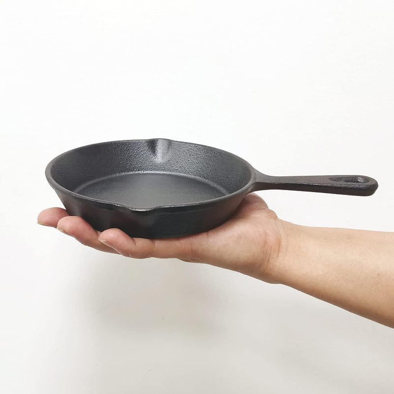 6인치 주철 프라이팬, 물빠짐 방지 기능이 있는 프라이 - Camping Cooking Cast Iron 리뷰 및 가격