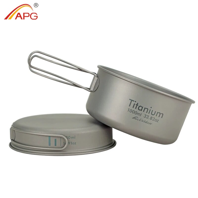 APG 초경량 티타늄 팬, 야외 캠핑 식기, 티타늄 냄 - Camping Cooking Rack 리뷰 및 가격