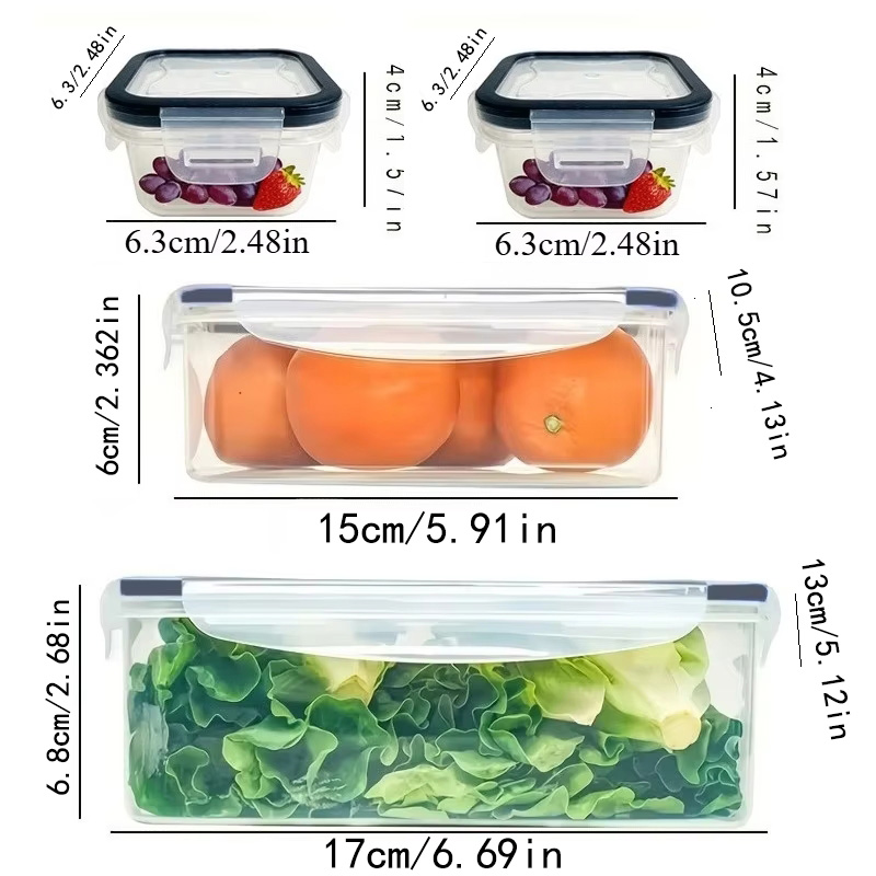 8Pcs 용기 4개 뚜껑 4개 세트 주방 밀폐용기 플라 - Camping Cooking Rack 리뷰 및 가격