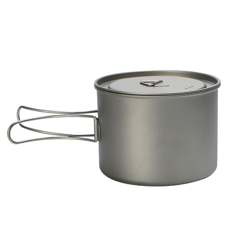 야외 피크닉 티타늄 요리 냄비, 걸이식 손잡이, 휴대용 - Camping Hanging Cooking Pot 리뷰 및 가격
