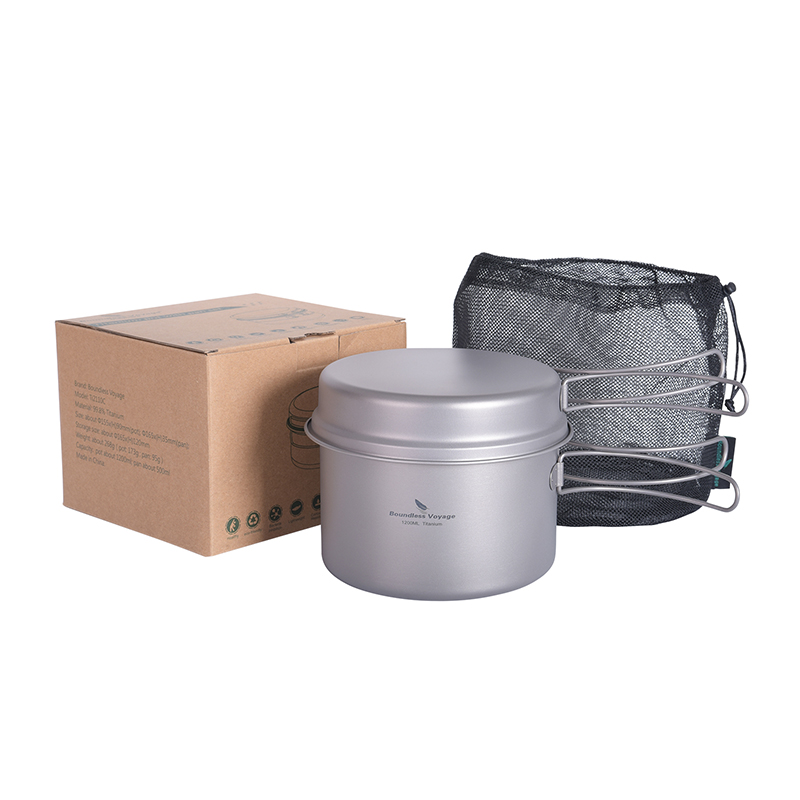 무한한 여행 티타늄 냄비 프라이팬, 접이식 손잡이 포함 - Camping Cooking Pots And Pans Set 리뷰 및 가격
