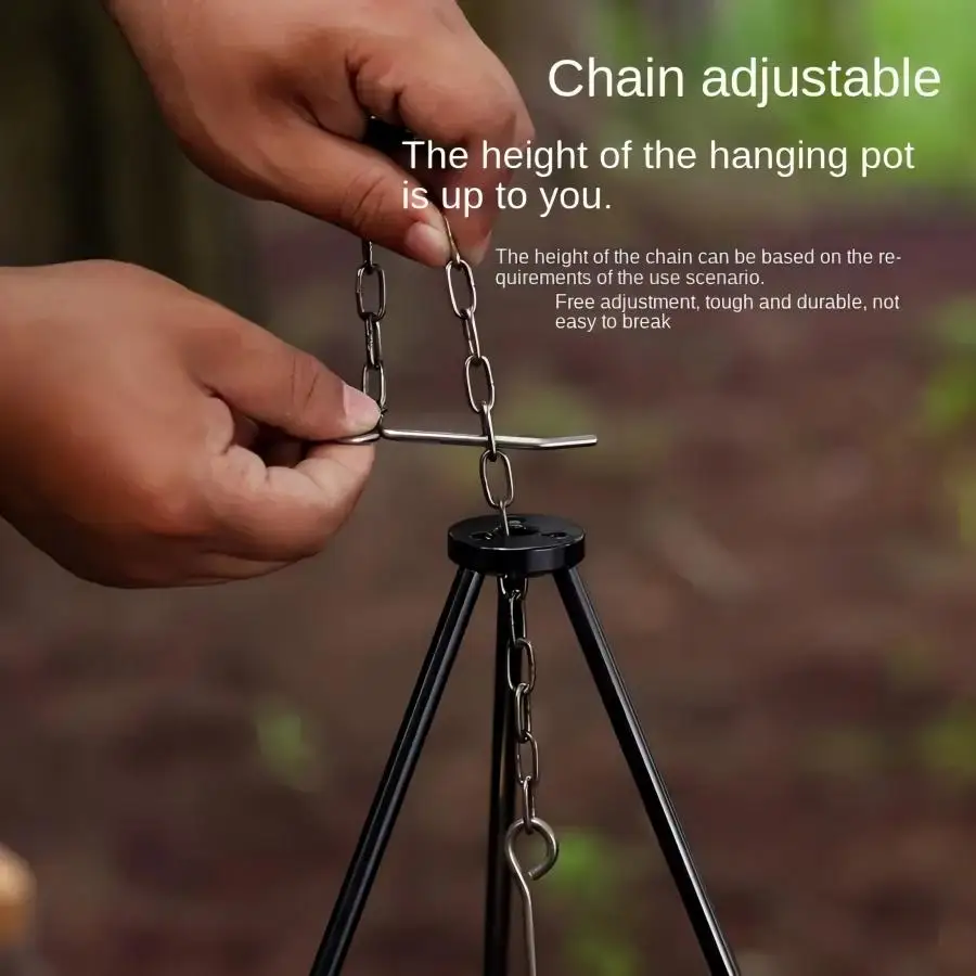 야외 대형 모닥불 삼각대 휴대용 캠핑 캠프파이어 요리  - Camping Hanging Cooking Pot 리뷰 및 가격