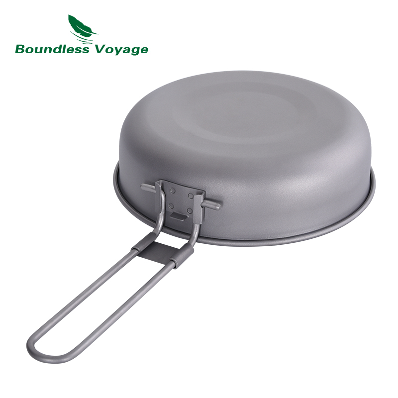 무한 항해 접이식 손잡이가있는 초경량 티타늄 프라이팬  - Camping Cooking Wok 리뷰 및 가격