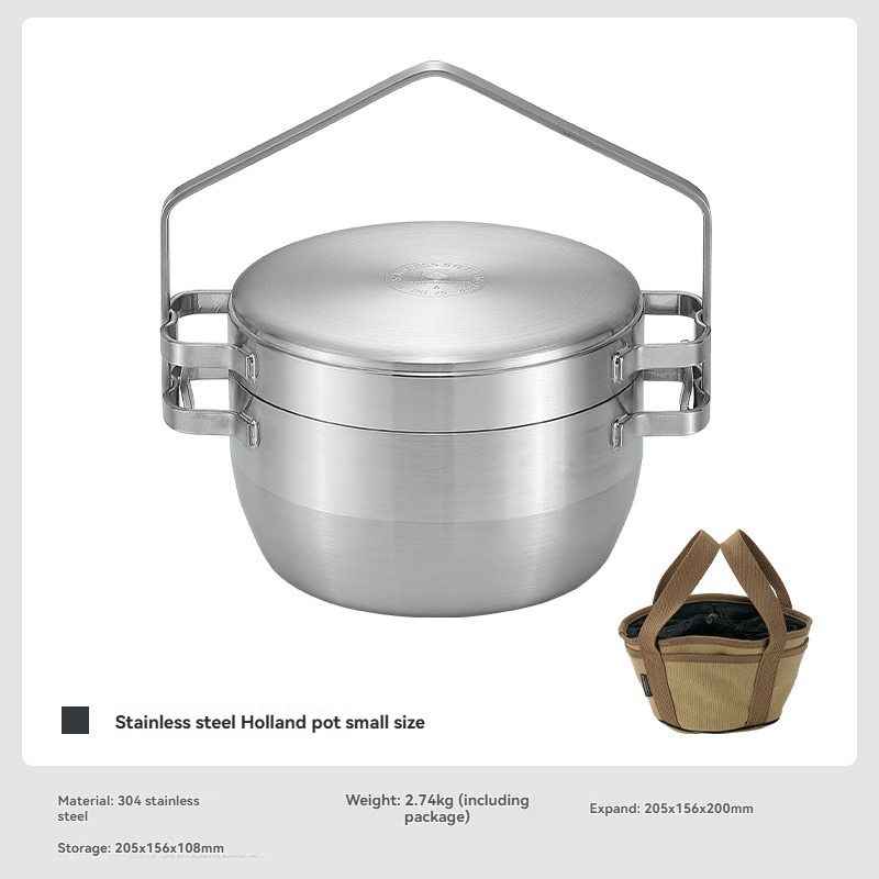 DO-25 두꺼운 스테인리스 스틸 야외용 걸이식 냄비  - Camping Hanging Cooking Pot 리뷰 및 가격