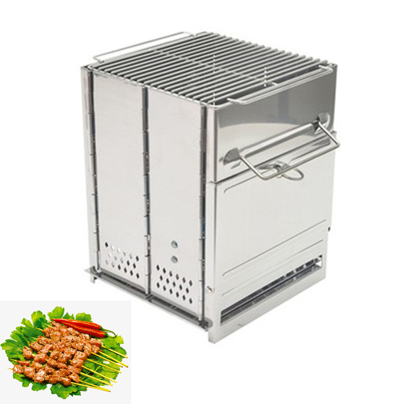 목재 난로 야외 캠핑 장비 분해 가능 휴대용 피크닉 스 - Camping Cooking Accessories 리뷰 및 가격