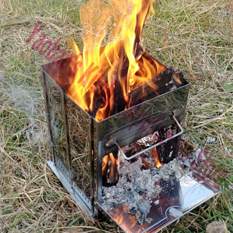 목재 난로 야외 캠핑 장비 분해 가능 휴대용 피크닉 스 - Camping Cooking Accessories 리뷰 및 가격
