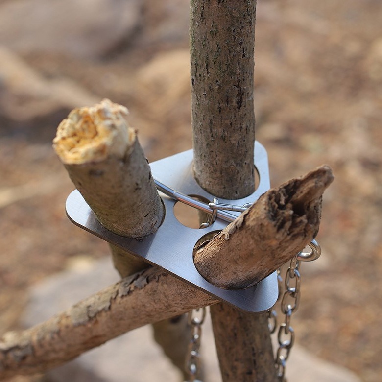 스테인리스 스틸 캠핑 삼각대 휴대용 분리형 모닥불 걸이 - Camping Hanging Cooking Pot 리뷰 및 가격