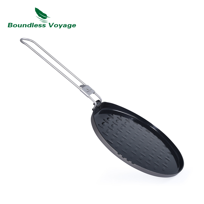 Boundless Voyage 티타늄 논스틱 팬, 접이 - Camping Cooking Wok 리뷰 및 가격