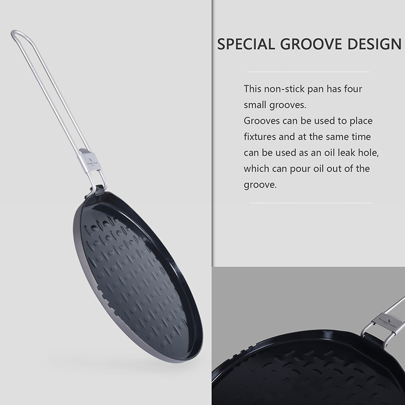 Boundless Voyage 티타늄 논스틱 팬, 접이 - Camping Cooking Wok 리뷰 및 가격