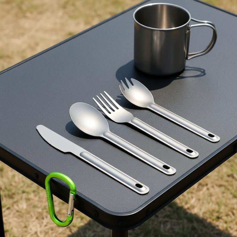 휴대용 티타늄 롱 핸들 스푼 세트 야외 캠핑 피크닉 요 - Camping Cooking Trangia 리뷰 및 가격