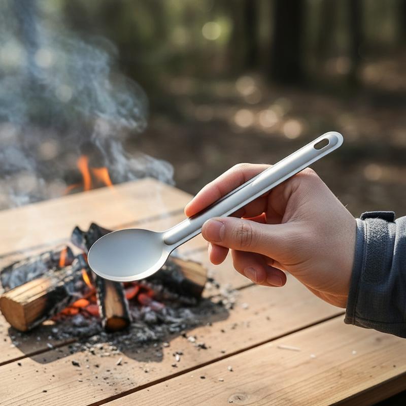 휴대용 티타늄 롱 핸들 스푼 세트 야외 캠핑 피크닉 요 - Camping Cooking Trangia 리뷰 및 가격