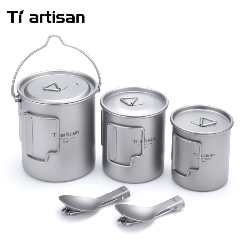 Tiartisan 순수 티타늄 초경량 조리기구 세트 3 - Camping Cooking Trangia 리뷰 및 가격