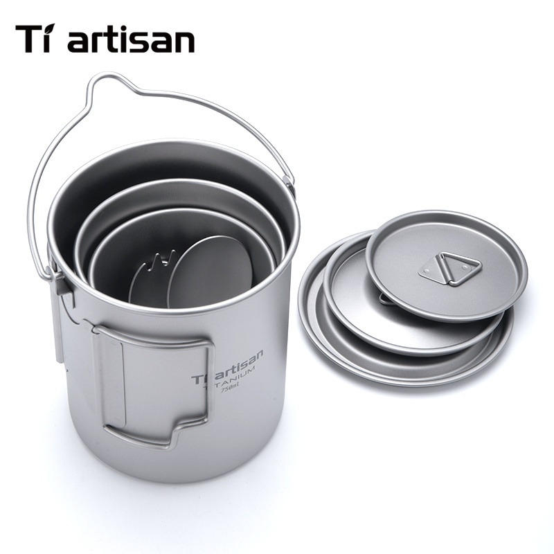 Tiartisan 순수 티타늄 초경량 조리기구 세트 3 - Camping Cooking Trangia 리뷰 및 가격