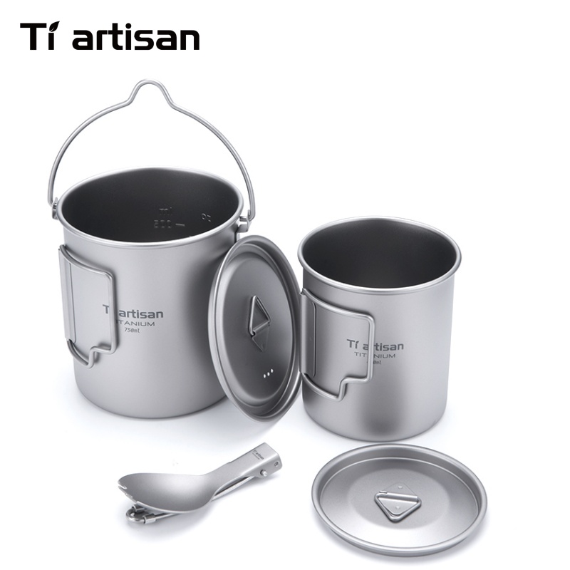 Tiartisan 순수 티타늄 초경량 조리기구 세트 3 - Camping Cooking Trangia 리뷰 및 가격