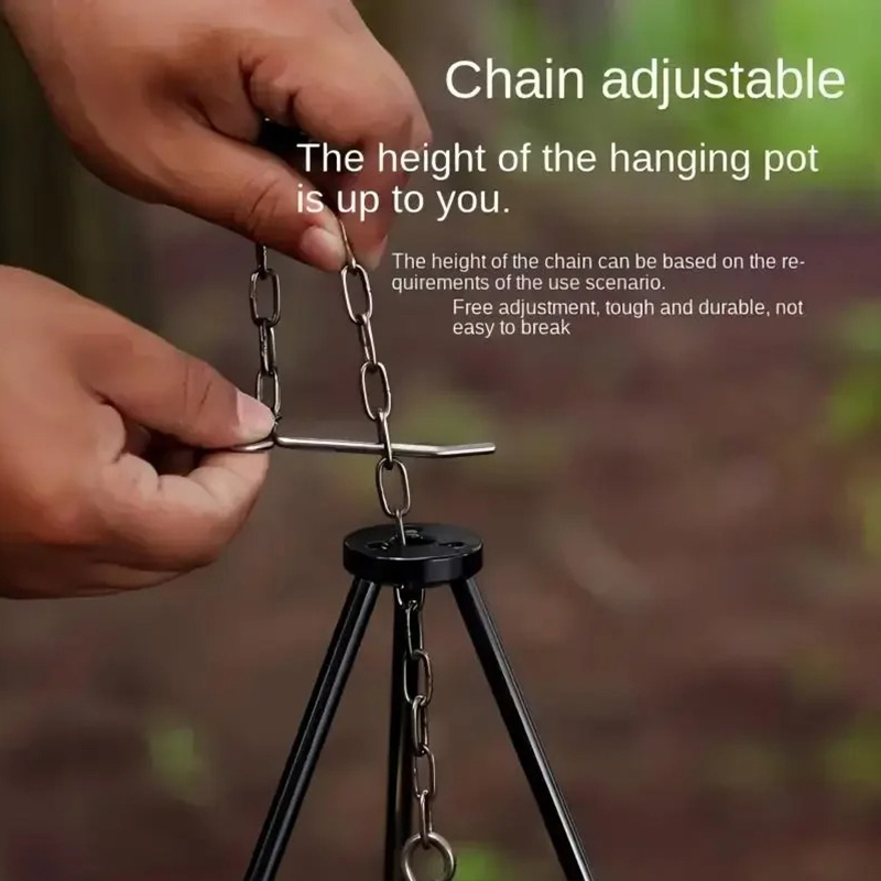 SSUNTAK 휴대용 분리형 캠핑 바베큐 삼각대 걸이식 - Camping Hanging Cooking Pot 리뷰 및 가격