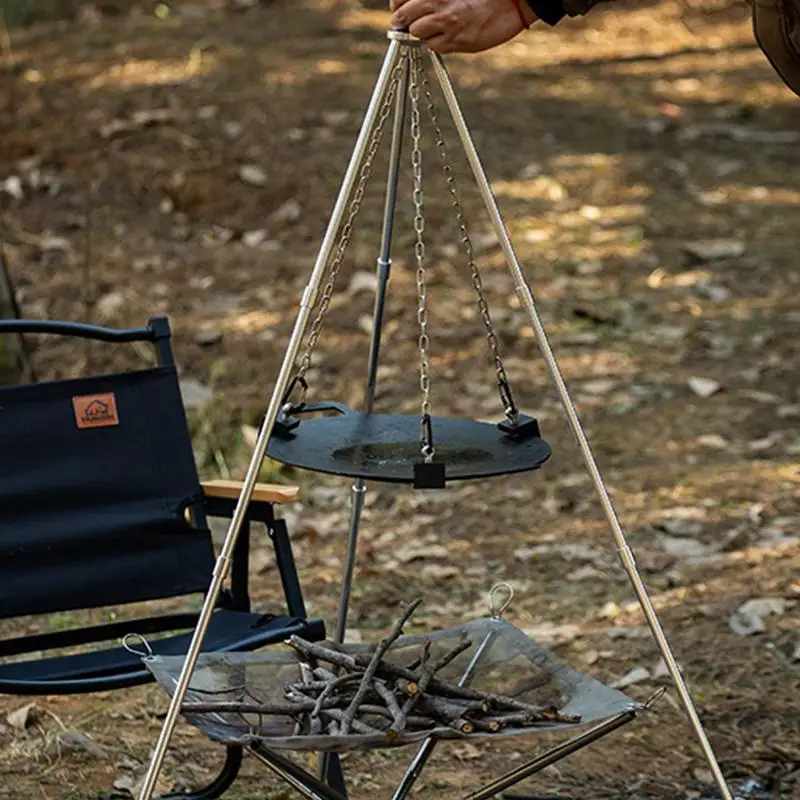 알루미늄 캠핑 화로 삼각대, 휴대용 삼각 지지대, 야외 - Camping Hanging Cooking Pot 리뷰 및 가격