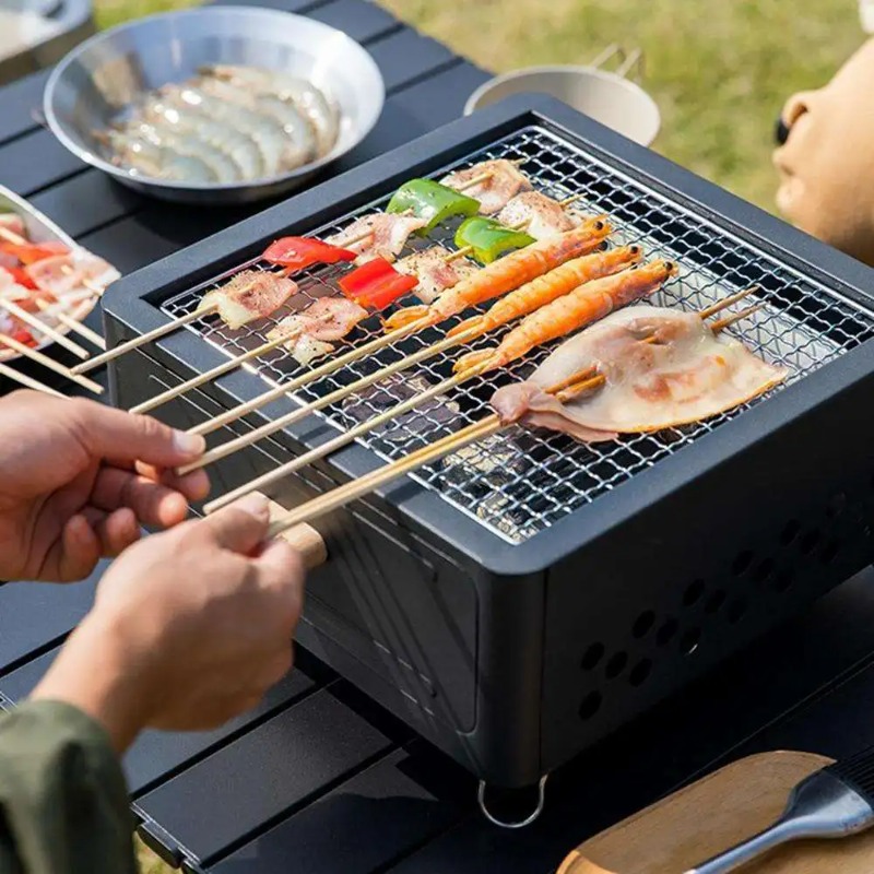 휴대용 테이블탑 캠핑 숯불 그릴 (분리형 재받이 서랍  - Camping Cooking Drawer 리뷰 및 가격