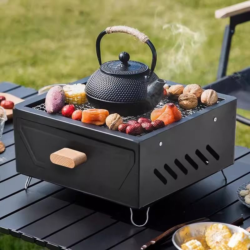 휴대용 테이블탑 캠핑 숯불 그릴 (분리형 재받이 서랍  - Camping Cooking Drawer 리뷰 및 가격