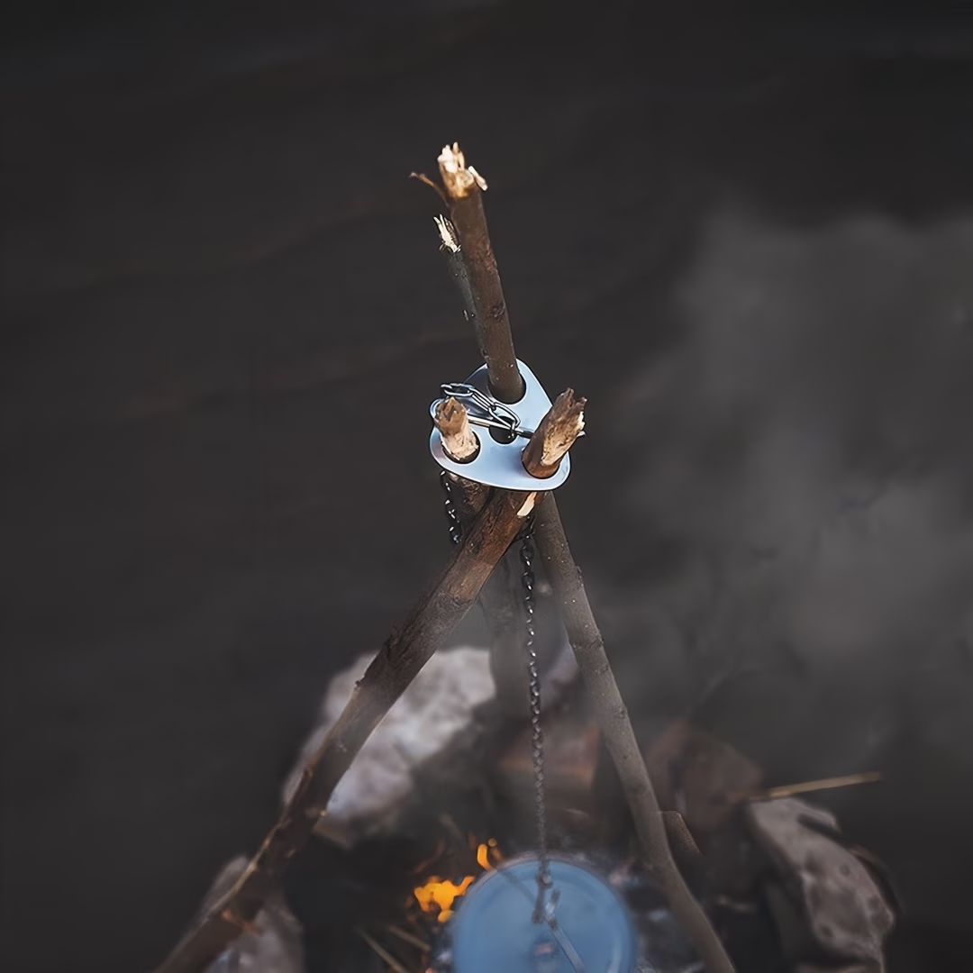 야외 여행용 하이킹 조리기구 1세트, 걸이식 냄비 스탠 - Camping Hanging Cooking Pot 리뷰 및 가격