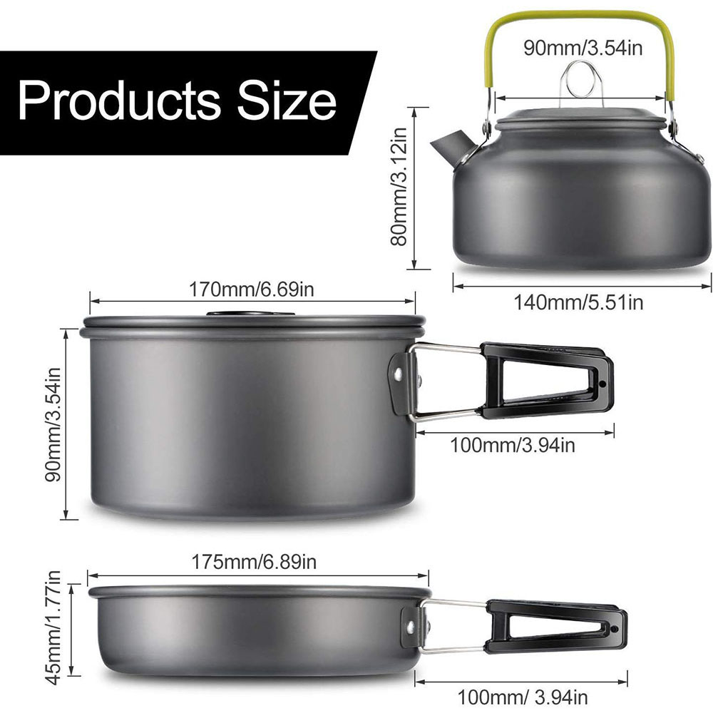 알루미늄 합금 소재로 제작된 야외 캠핑 조리기구 세트, - Camping Cooking Accessories 리뷰 및 가격