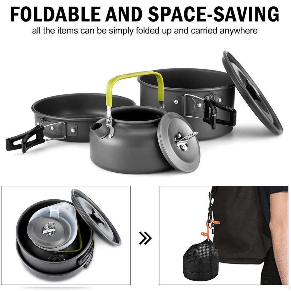 알루미늄 합금 소재로 제작된 야외 캠핑 조리기구 세트, - Camping Cooking Accessories 리뷰 및 가격